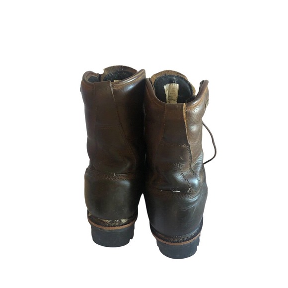 Golden Retriever Sz 9W Safety Toe Insulated Work Boots Brown Brown 10" VG - Picture 5 of 10